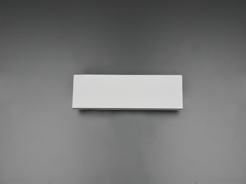 Flache LED Wandleuchte CONCHA Up and Down mit Dimmer, Weiß, Breite 28cm