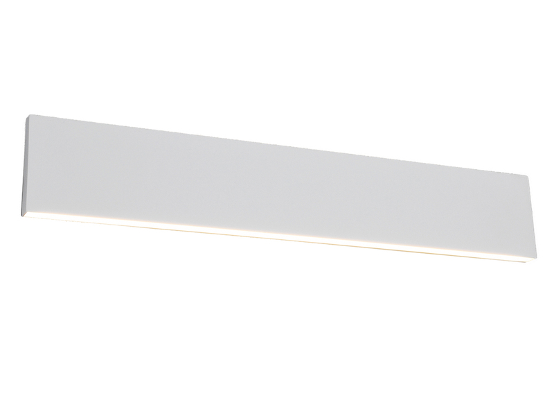 Flache LED Wandleuchte CONCHA Up and Down Weiß - 3 Stufen Dimmer, Breite 47cm