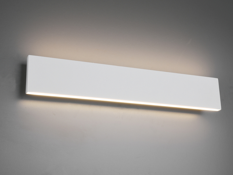 2er Set Flache LED Wandleuchten Up & Down Weiß - 3 Stufen Dimmer, Breite 47cm
