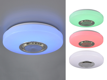 LED Deckenleuchte MAIA mit Fernbedienung, RGB & Lautsprecher, Ø 33cm
