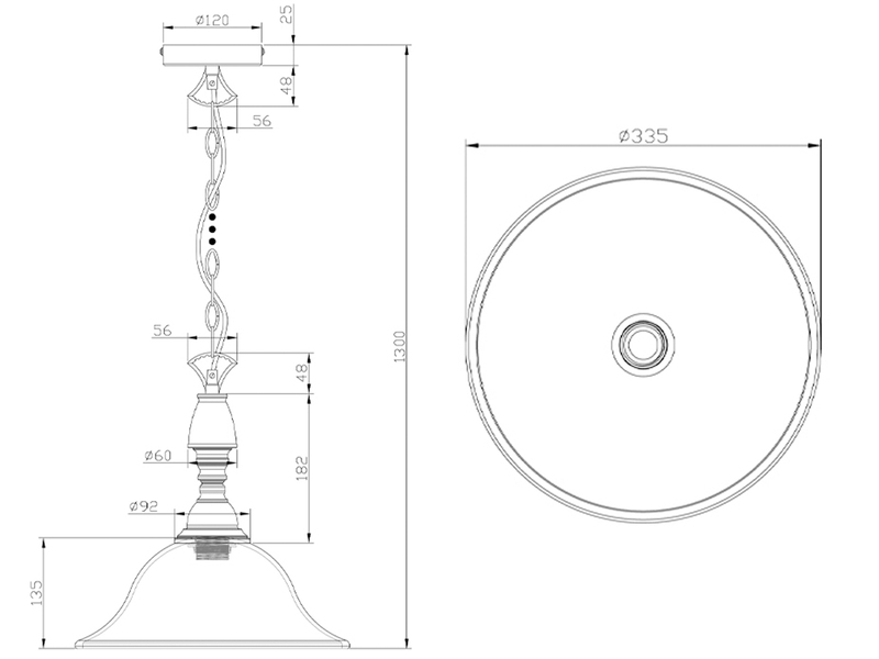 Landhaus LED Pendelleuchte in Rostoptik mit Glasschirm Weiß Ø 33,5cm