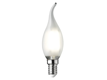 E14 Filament LED - 3 Watt, 320 Lumen, warmweiß, Ø 3,5cm- extern dimmbar, weiß