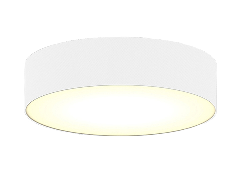 Deckenlampe CEILING DREAM, Stoff Weiß / Abdeckung satiniert, Ø 50cm