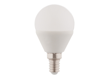 E14 LED - 5 Watt, 400 Lumen, 3000 Kelvin warmweiß, Ø4,5cm - extern dimmbar, weiß
