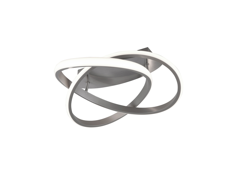 LED Deckenleuchte COURSE Silber, dimmbar, warmweiß Ø 45cm