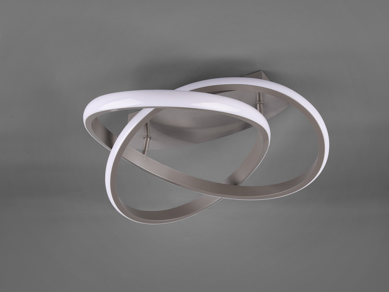 LED Deckenleuchte COURSE Silber, dimmbar, warmweiß Ø 45cm