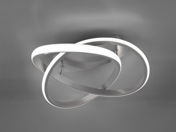 LED Deckenleuchte COURSE Silber, dimmbar, warmweiß Ø 45cm