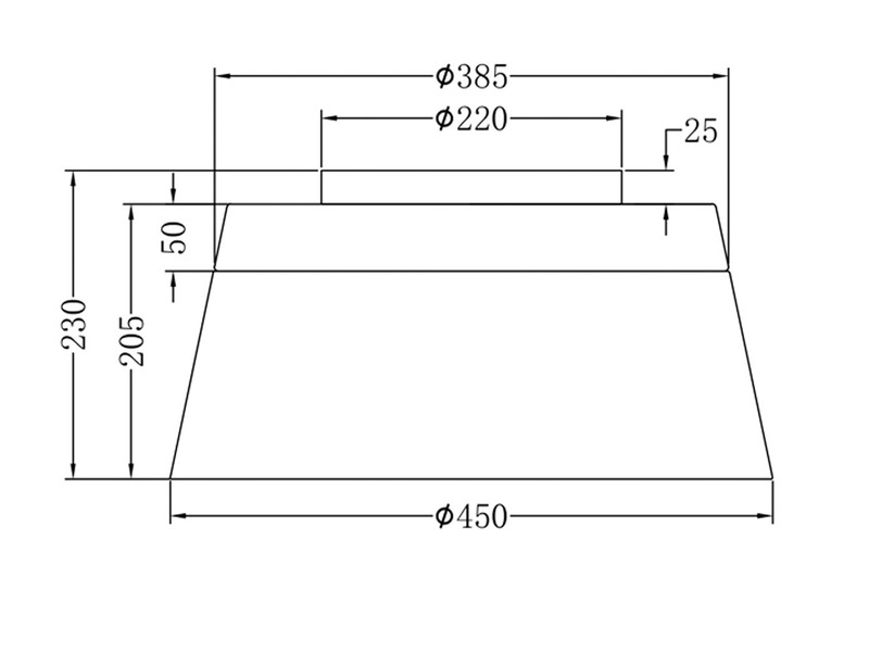 Große moderne Deckenleuchte BARONESS mit Metallschirm Anthrazit Ø 45cm