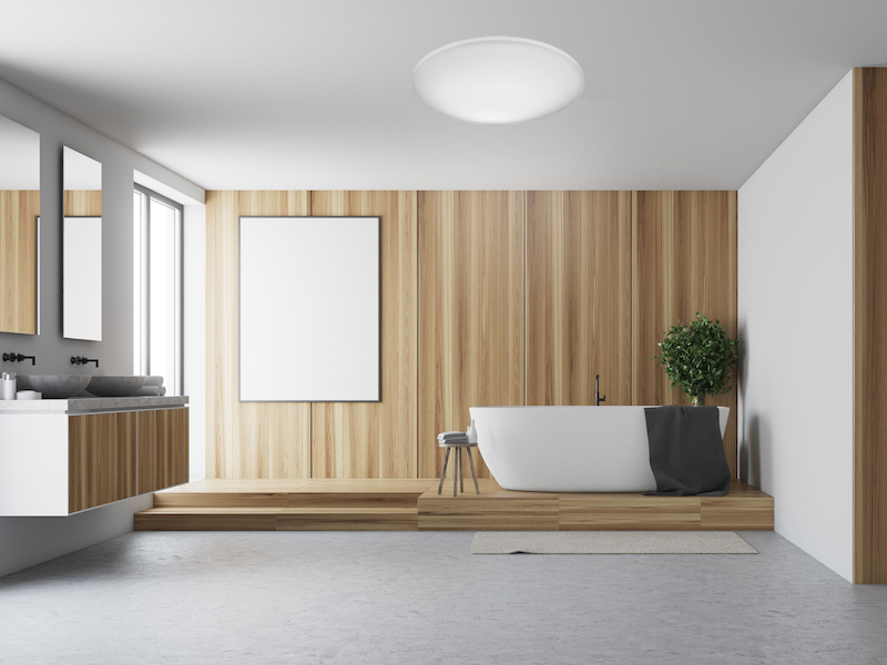 Flache LED Deckenleuchte LUKIDA mit Fernbedienung, dimmbar, Ø 38cm