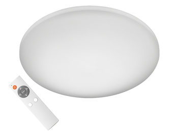 Flache LED Deckenleuchte LUKIDA mit Fernbedienung, dimmbar, Ø 38cm