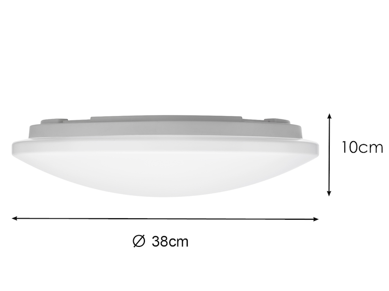 Dimmbare LED Deckenlampe LUKIDA mit Fernbedienung & Sternenhimmel Ø 38cm