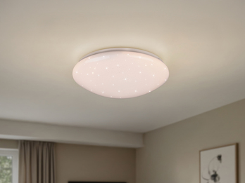LED Deckenleuchte LUKIDA dimmbar mit Fernbedienung & Sternenhimmel Ø 38cm