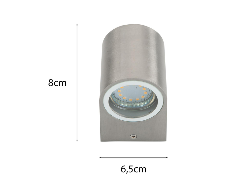 SMD-LED Wandleuchte KIMI Metall, downlight, 230Lm, warm, IP44