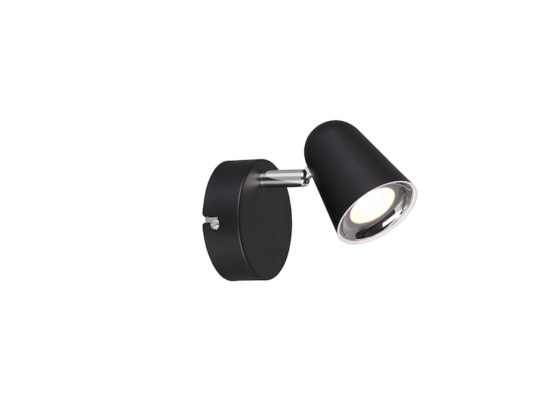 LED Wandstrahler & Deckenspot TOULOUSE Schwarz, Breite 9cm