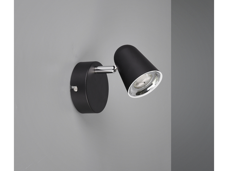 LED Wandstrahler & Deckenspot TOULOUSE Schwarz, Breite 9cm