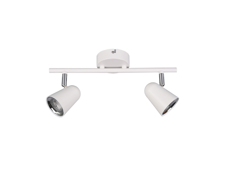 LED Deckenstrahler TOULOUSE Weiß 2-flammig, Breite 34cm