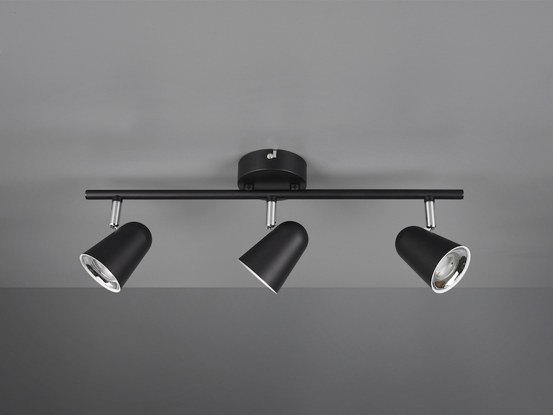 LED Deckenstrahler TOULOUSE Schwarz 3-flammig, Breite 48cm