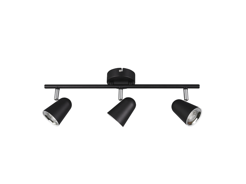 LED Deckenstrahler TOULOUSE Schwarz 3-flammig, Breite 48cm