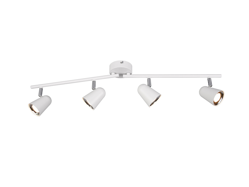 LED Deckenstrahler TOULOUSE Weiß 4-flammig, Arme schwenkbar, Breite 78cm
