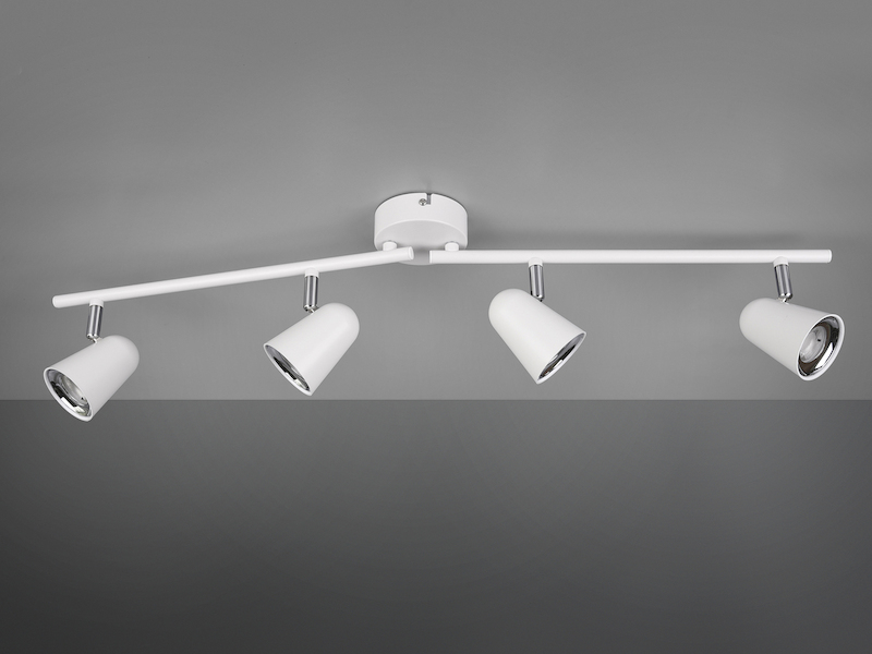 LED Deckenstrahler TOULOUSE Weiß 4-flammig, Arme schwenkbar, Breite 78cm