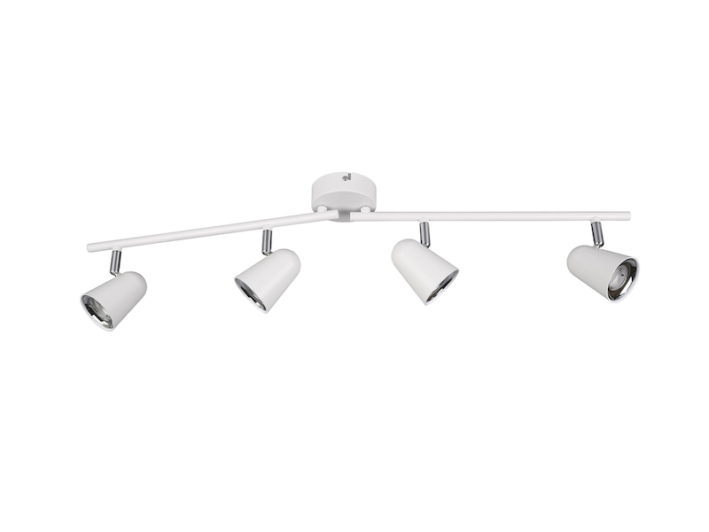 LED Deckenstrahler TOULOUSE Weiß 4-flammig, Arme schwenkbar, Breite 78cm