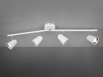 LED Deckenstrahler TOULOUSE Weiß 4-flammig, Arme schwenkbar, Breite 78cm