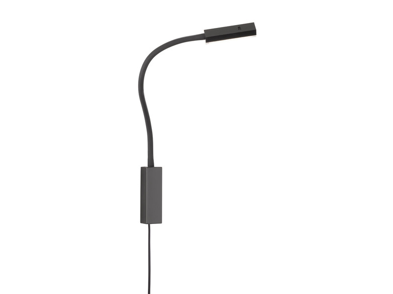 LED Leseleuchte & Bettleuchte RAIK Schwarz dimmbar, Breite 4cm