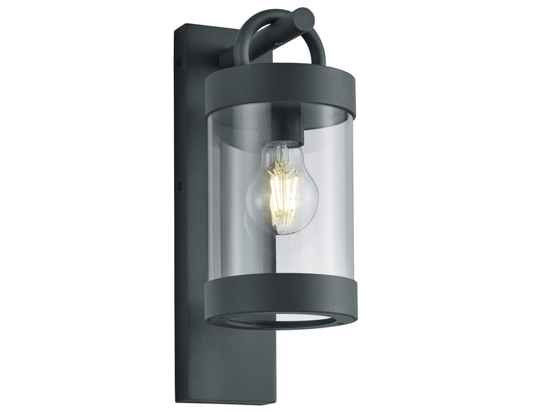 LED Außenwandleuchte Laterne im Landhausstil, Anthrazit, Höhe 33cm