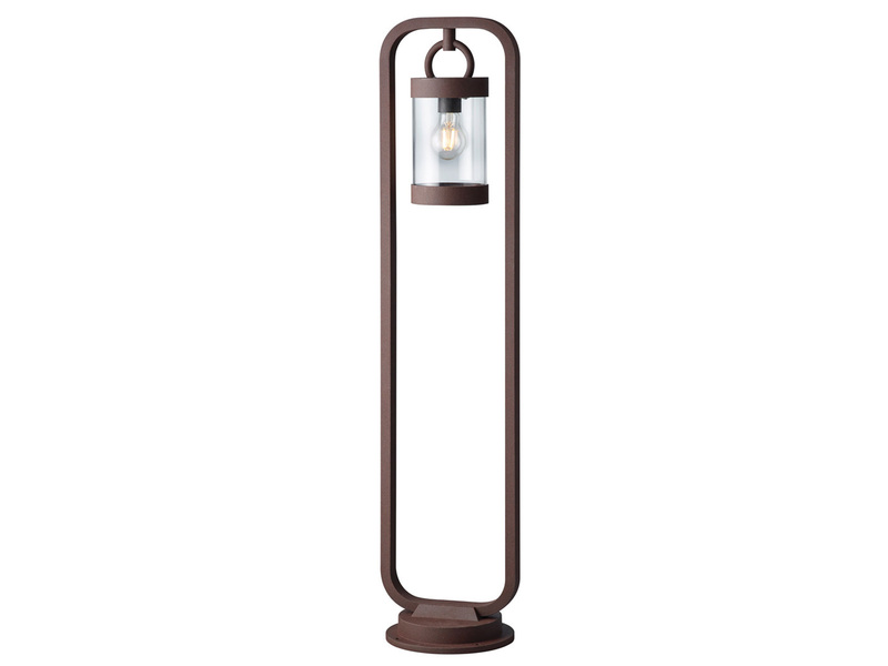 LED Wegeleuchte Landhausstil, Laterne in Rostoptik, Höhe 100cm