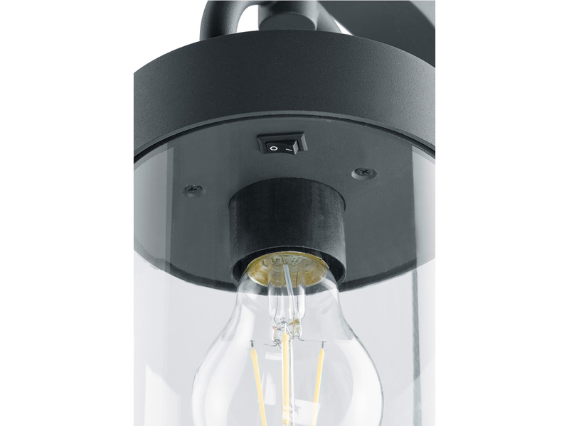 LED Wegeleuchte Landhausstil, Laterne in Anthrazit, Höhe 100cm