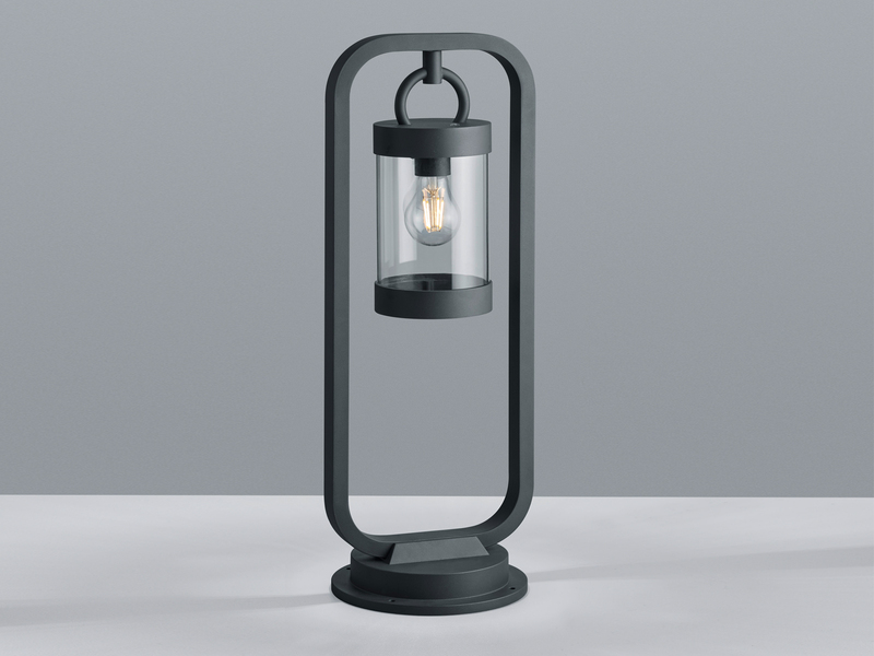 LED Wegeleuchte Landhausstil, Laterne in Anthrazit, Höhe 60cm