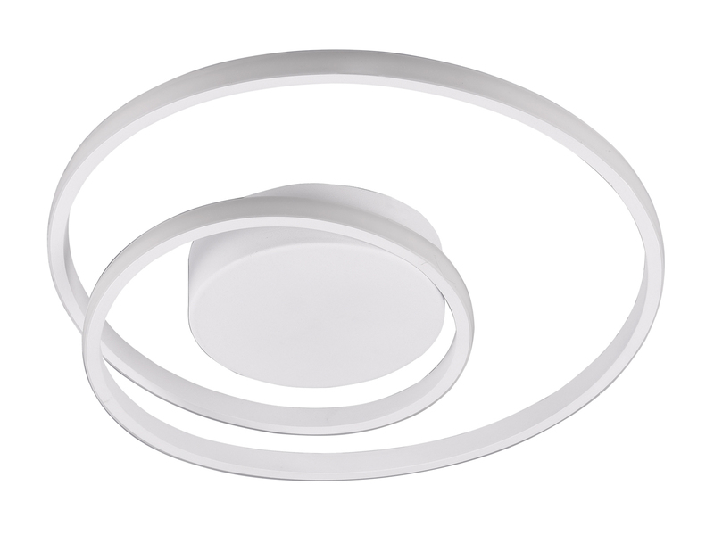 Flache LED Deckenleuchte ZIBAL Weiß, stufenweise dimmbar, Ø 39cm