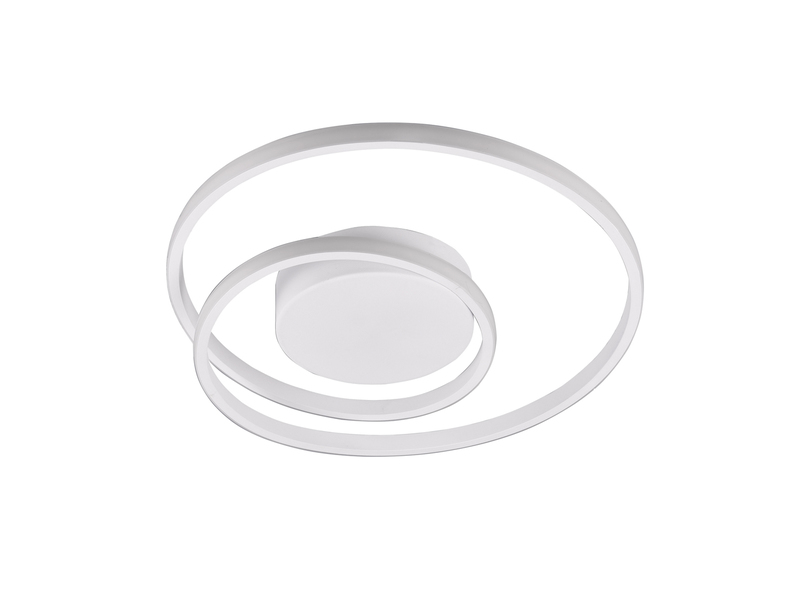 Flache LED Deckenleuchte ZIBAL Weiß, stufenweise dimmbar, Ø 39cm