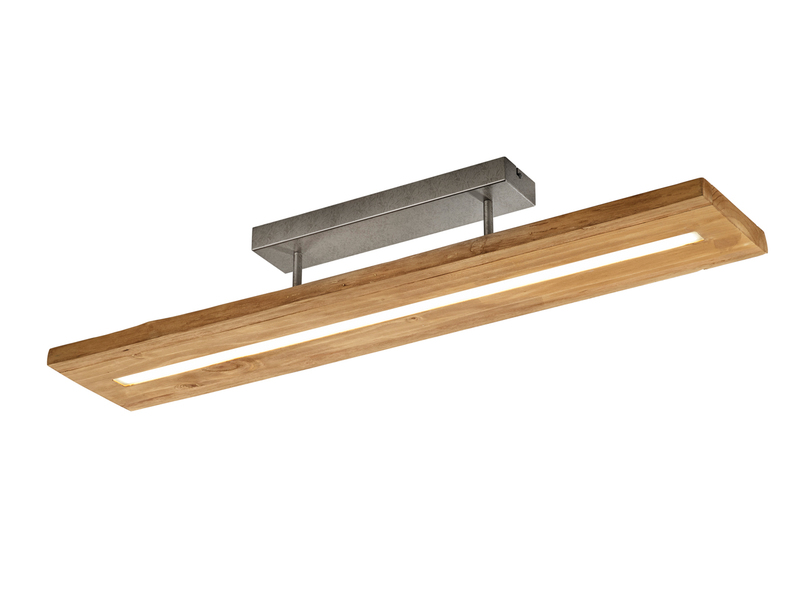 LED Deckenleuchte BRAD aus Holz lang & schmal dimmbar, Breite 100cm