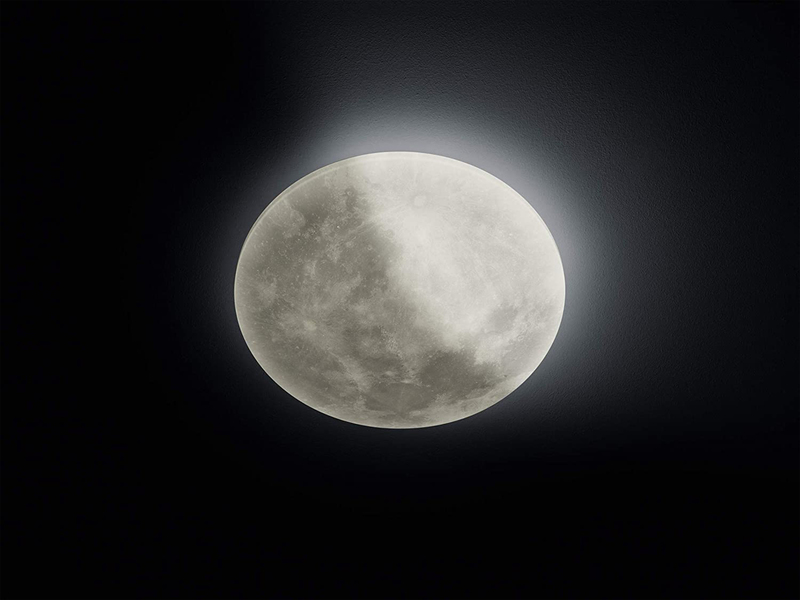 Dimmbare LED Deckenleuchte LUNAR mit Nachtlicht, Mondphasen Fernbedienung Ø40cm