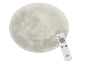Dimmbare LED Deckenleuchte LUNAR mit Nachtlicht, Mondphasen Fernbedienung Ø40cm