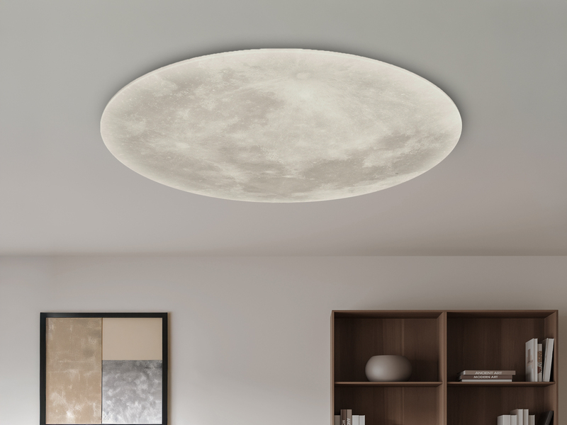 LED Deckenleuchte LUNAR mit Fernbedienung, Mondphasen einstellbar Ø 40cm