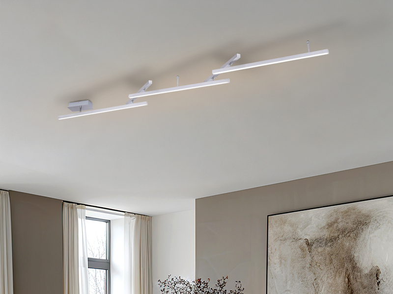 Smarte LED Deckenleuchte MELBY mit WIZ Lichtsteuerung & Fernbedienung, L: 242cm