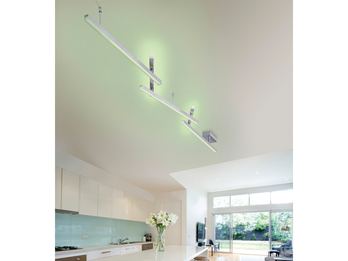 Smarte LED Deckenleuchte MELBY mit WIZ Lichtsteuerung & Fernbedienung, L: 242cm