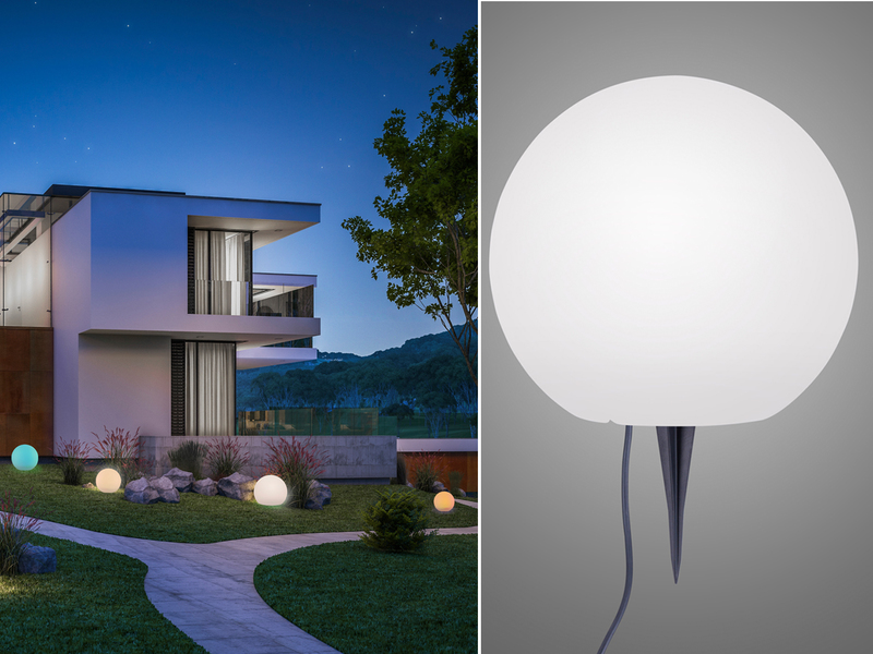LED Garten Kugelleuchte Außenleuchte NECTOR smarte Lichtsteuerung WIZ, Ø 40cm