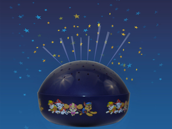 Zauberhaftes Nachtlicht PAW PATROL Sternprojektor, LED-Farbwechsler mit 3 Farben