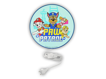 Kinderzimmer Wandlampe in Blau PAW PATROL die super Hunde, Ø 25cm