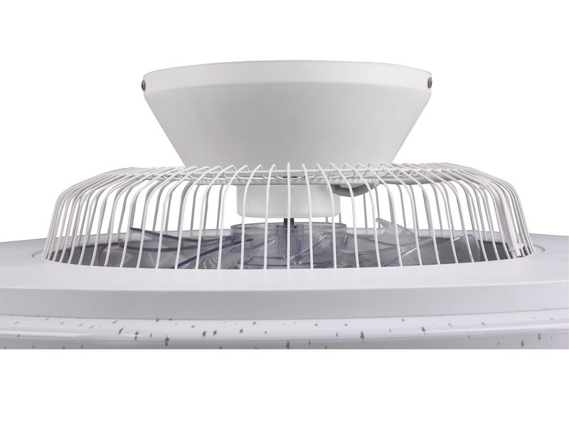 Deckenleuchte VISBY mit Ventilator, Fernbedienung & Nachtlicht Ø 59cm