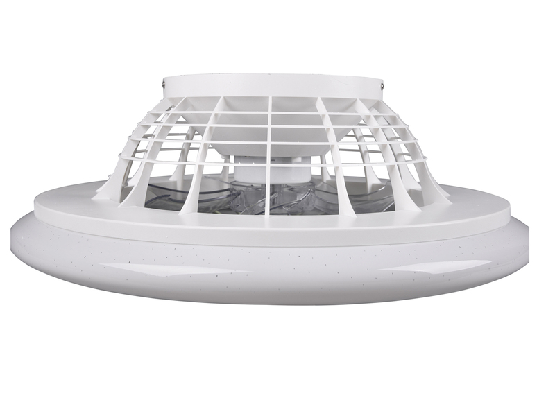 LED Deckenleuchte STRALSUND mit Ventilator, Fernbedienung & Tageslicht Ø 49cm