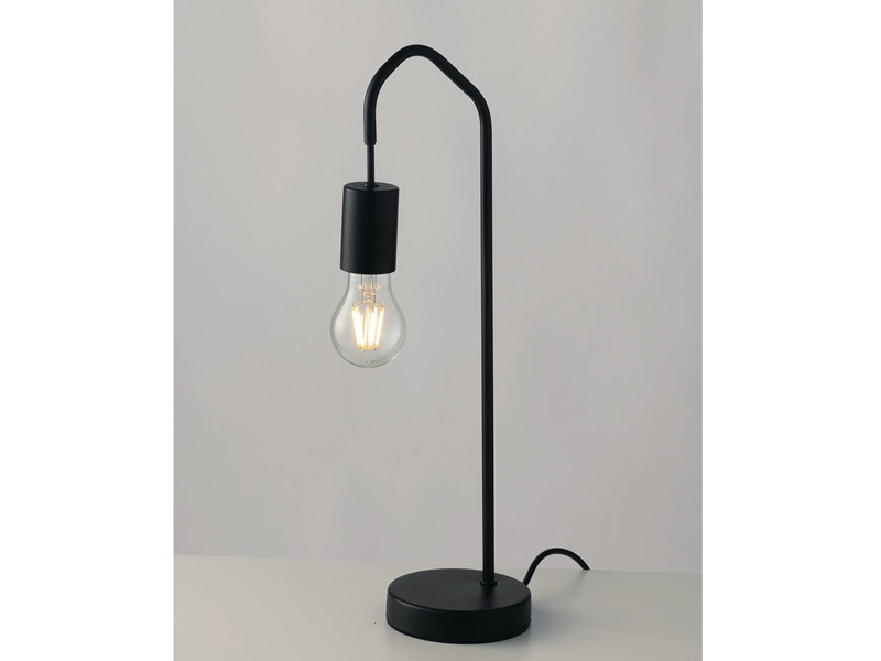 Außergewöhnliche Tischlampe HABITAT schwarz - minimalistische Designerlampe