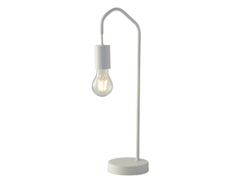 Außergewöhnliche Tischlampe HABITAT weiß - minimalistische Designerlampe