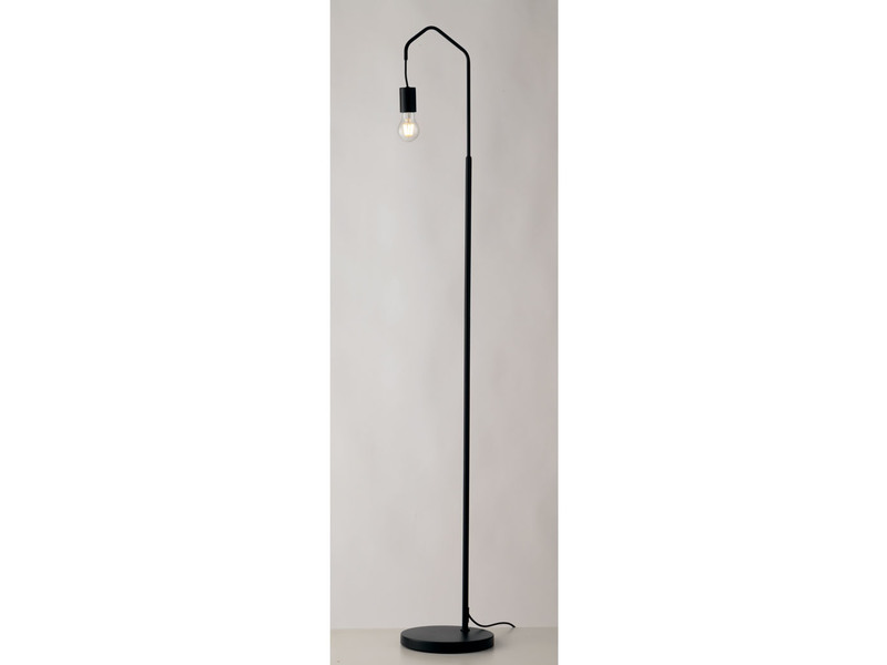 Außergewöhnliche Stehlampe HABITAT 165cm schwarz - minimalistische Designerlampe