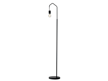 Außergewöhnliche Stehlampe HABITAT schwarz - minimalistische Designerlampe 165cm