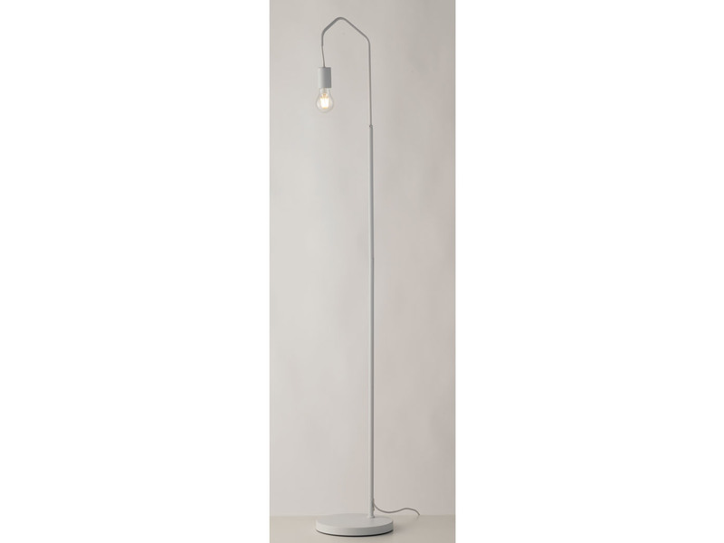 Außergewöhnliche Stehlampe HABITAT 165cm weiß - minimalistische Designerlampe
