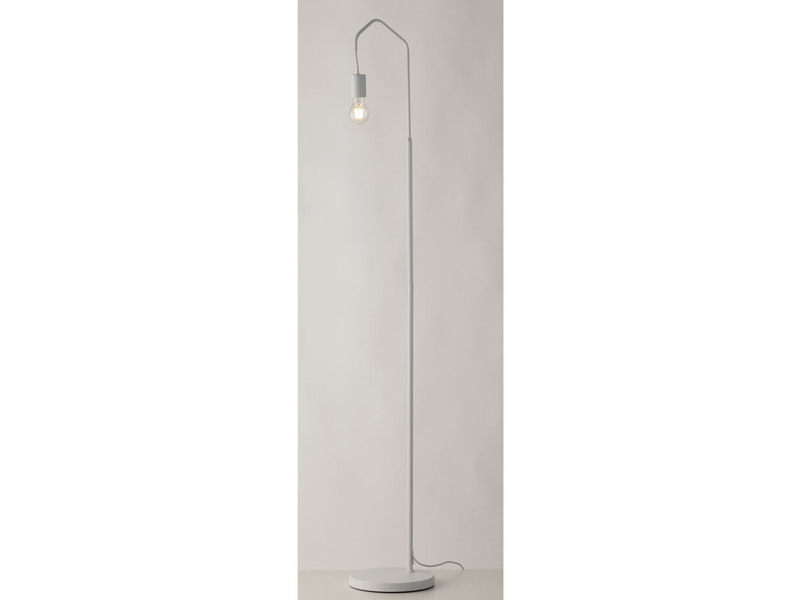 Außergewöhnliche Stehlampe HABITAT weiß - minimalistische Designerlampe H: 165cm